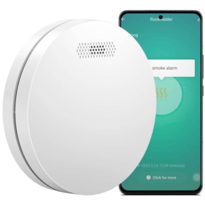 Détecteur de fumée Aroha Smart Connect & Link connectable et WiFi - Batterie 10 ans - Alarme incendie connecte Tuya et Smartlife