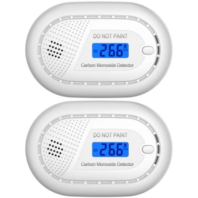 Détecteur de monoxyde de carbone Aroha Safety Pro - Batterie 10 ans - Alarme de CO portable, capteur de CO - 2 pièces