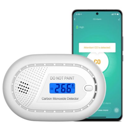Détecteur de monoxyde de carbone Aroha Smart Connect WiFi - Batterie 10 ans - Alarme de CO connecte avec Tuya et Smartlife