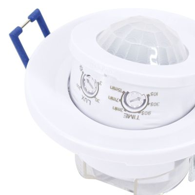 Détecteur de mouvement 800W - Angle 360 - Portée 8m - Blanc - Orientable