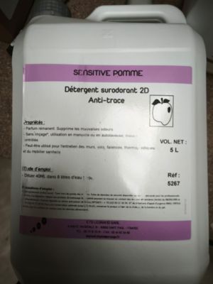 Détergent surodorant 2D Anti-trace - POMME 5L