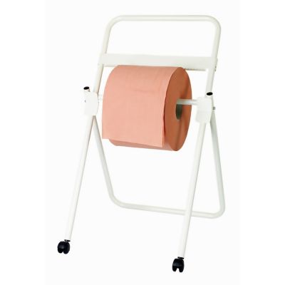 Dévidoir de papier sur pied pour bobine d'essuyage 35cm max, garages, les chantiers, ateliers de maintenance et d'entretien