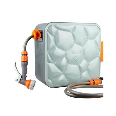 Dévidoir Automatique Wiltec Avec Tuyau 20 M - Enrouleur Mural Pivotant Pour Air Comprimé