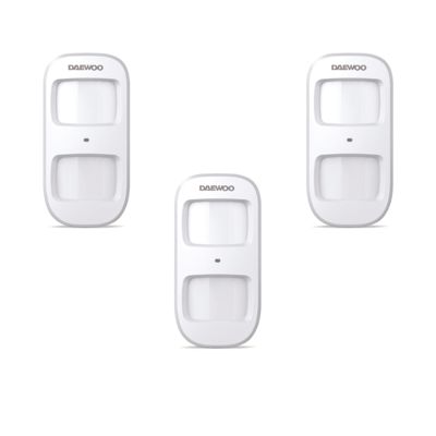 Daewoo - Pack 3 détecteurs de mouvement animaux WPS501 - Compatibles avec les centrales Key SA501 et Elite PA501Z