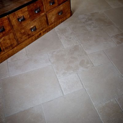 Dallage Pierre de l'Atlas Beige Opus 4 x1,5 cm - Intérieur et Extérieur (lot de 1,44 m² soit 2 paquets) - RO'MA NATURE
