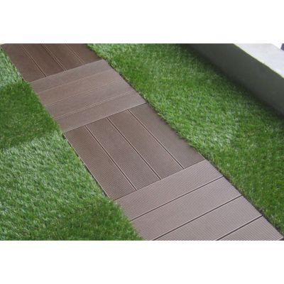 Dalle Balcon clipsable en composite rouge