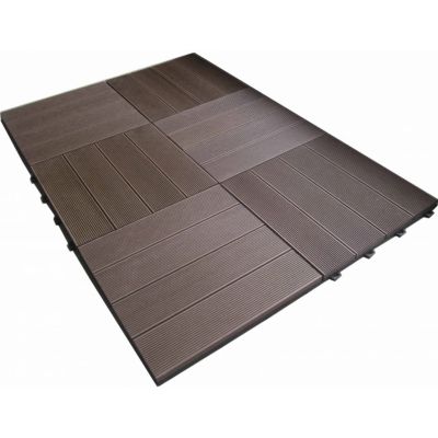 Dalle Balcon clipsable en composite rouge