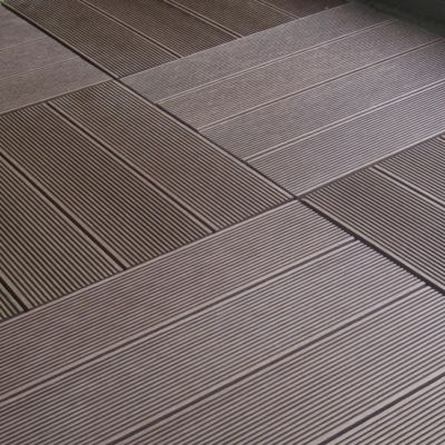 Dalle Balcon clipsable en composite rouge