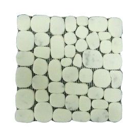 Dalle Balcon clipsable Galet blanc