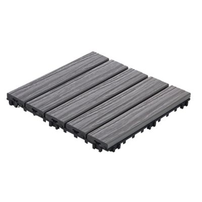 Dalle clipsable composite gris Lempa 30 x 30 cm vendue par 4 pièces