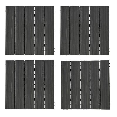 Dalle clipsable composite gris Lempa 30 x 30 cm vendue par 4 pièces