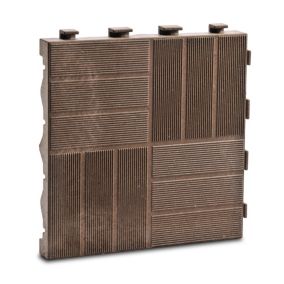 Dalle clipsable composite Latera, marron L.40 x l.40 cm x Ep.45 mm