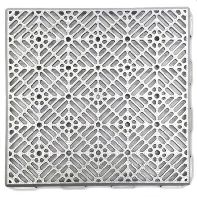 Dalle économique anti-humidité (Gris aluminium). Pour sols de piscines, terrasses et dans les zones humides 30 x 30 x 1,5 cm