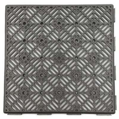 Dalle économique anti-humidité (Gris Forge) - Pour sols de piscines, sur les terrasses et dans les zones humides 30 x 30 x 1,5 cm