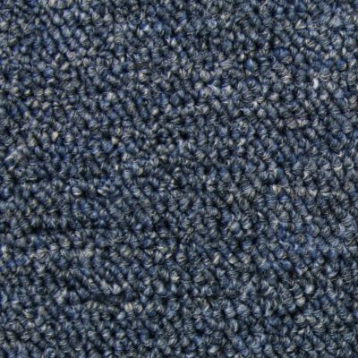 Dalle de Moquette Couleur Bleu Tempête, 20 Dalles de 50cm x 50cm (5m²)