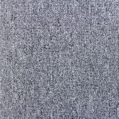 Dalle de Moquette Couleur Gris Platine, 40 Dalles de 50cm x 50cm (10m²)