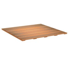 Dalle de terrasse bois exotique 100 x 100 cm, ép. 2,5 cm