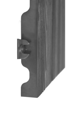 Dalle de terrasse clipsable gris anthracite 38 x 38 cm, ép. 25mm