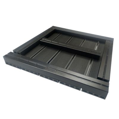 Dalle de terrasse composite anthracite 50 x 50 cm