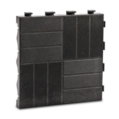 Dalle de terrasse composite anthracite LATERA Original 40x40x4,5 cm