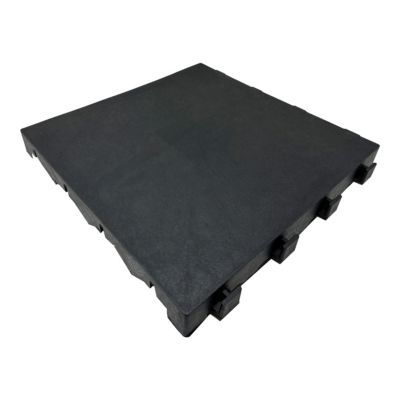 Dalle de terrasse composite aspect pierre anthracite Angara Klikstrom 40 x 40 cm