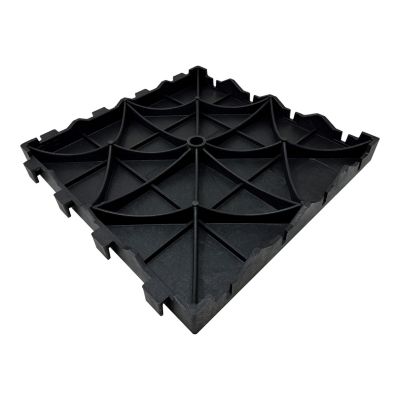 Dalle de terrasse composite aspect pierre anthracite Angara Klikstrom 40 x 40 cm