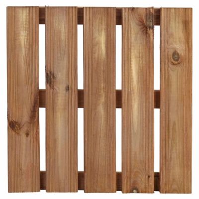 Dalle de terrasse pin marron Blooma Brantas 50 x 50 cm