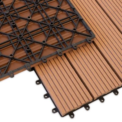 Dalle de Terrasse WPC Royal, Marron clair, 30 x 30 cm, 1 Pièce