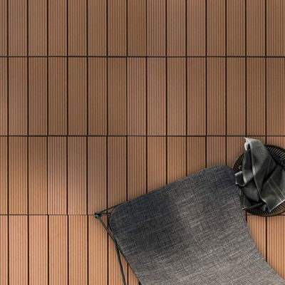 Dalle de Terrasse WPC Royal, Marron clair, 30 x 30 cm, 1 Pièce