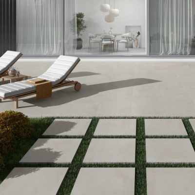 Dalle extérieure BEIGE  l.60xL.60 cm - Epaisseur 20 mm