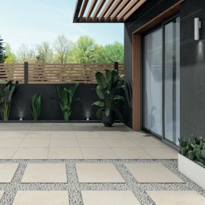 Dalle extérieure imitation travertin l.60xL.90 cm - Epaisseur 20 mm