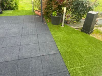 Dalle gazon en caoutchouc recyclé 50x50x2.5 cm Creagreen