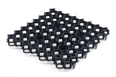 Dalle gazon pour parking ou allée noire 50x50 cm - lot de 16 pièces