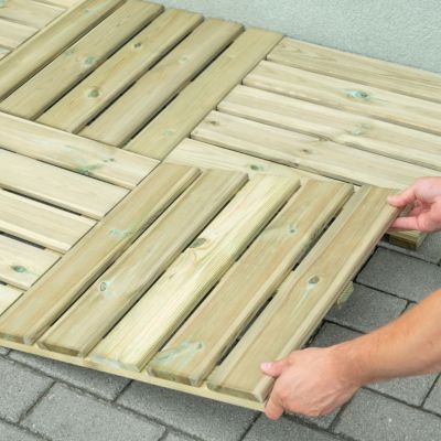 Dalle Limari en pin vert L.50 x l.50 cm