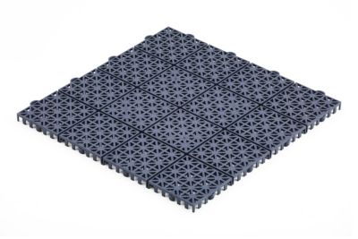 Dalle modulaire en PVC gris 30x30 cm - lot de 77 pièces