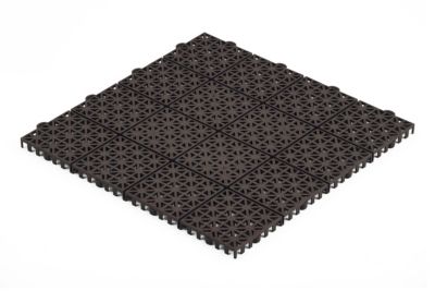 Dalle modulaire en PVC Marron 30x30 cm - lot de 77 pièces