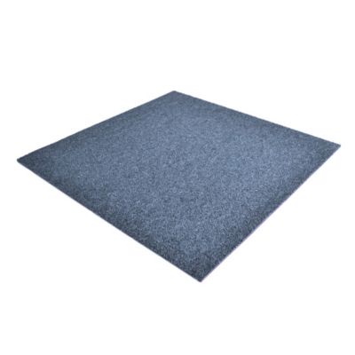 Dalle moquette bouclée - Bleu - Paquet de 5 m²