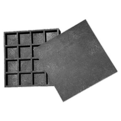 Dalle Neolitik noir nuancé EcoLithe 50 x 50 x 3 cm