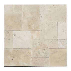 Dalle opus travertin spéciale extérieur épaisseur 20 mm pierre naturelle