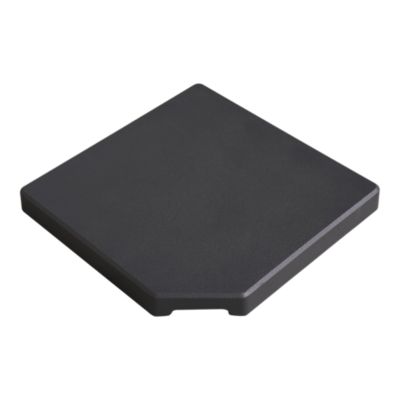 Dalle parasol carré en béton de 30kg gris foncé GoodHome Moku