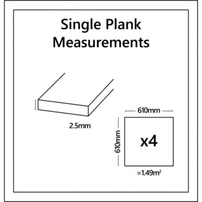 Dalle PVC adhésive Ragga décor carreaux de ciment 30,5 x 30,5 cm GoodHome