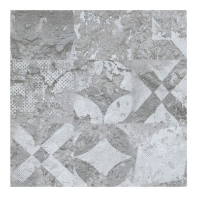 Dalle PVC adhésive Ragga décor carreaux de ciment 30,5 x 30,5 cm GoodHome