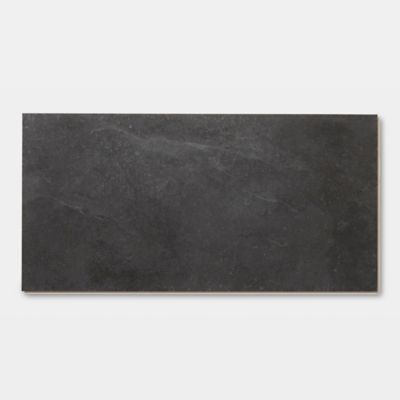 Dalle PVC clipsable Baila décor ardoise noire L.61 x l.30,5cm GoodHome
