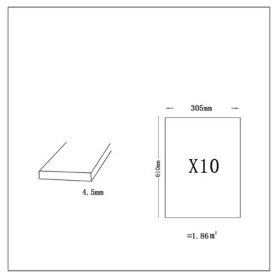 Dalle PVC clipsable Capella pierre blanche L.61 x l. 30.5cm GoodHome