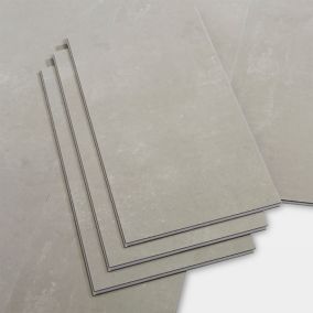 Dalle PVC clipsable Gospel béton gris clair 30 x 60 cm GoodHome (vendue au carton)