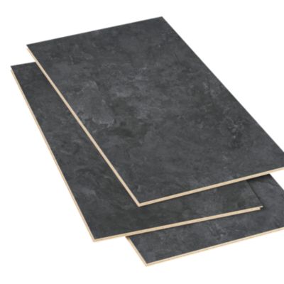 Dalle PVC clipsable Mambo 63x32 cm ardoise GoodHome (vendue au carton)