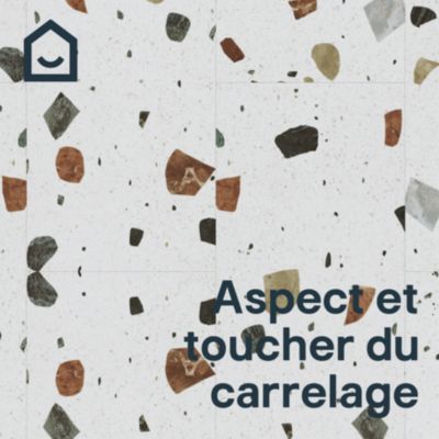 Dalle PVC clipsable Mambo 82x42 cm terrazzo GoodHome (vendue au carton)