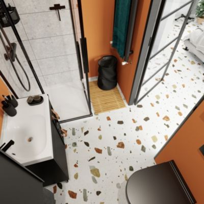 Dalle PVC clipsable Mambo 82x42 cm terrazzo GoodHome (vendue au carton)