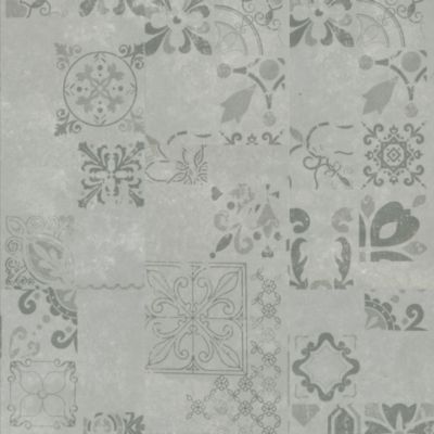 Dalle PVC clipsable rigide Ultime Plus - Carreaux de ciment gris - Finition extra mate - Paquet de 2,253 m²