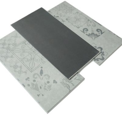 Dalle PVC clipsable rigide Ultime Plus - Carreaux de ciment gris - Finition extra mate - Paquet de 2,253 m²